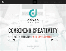 Tablet Screenshot of drivendesign.net